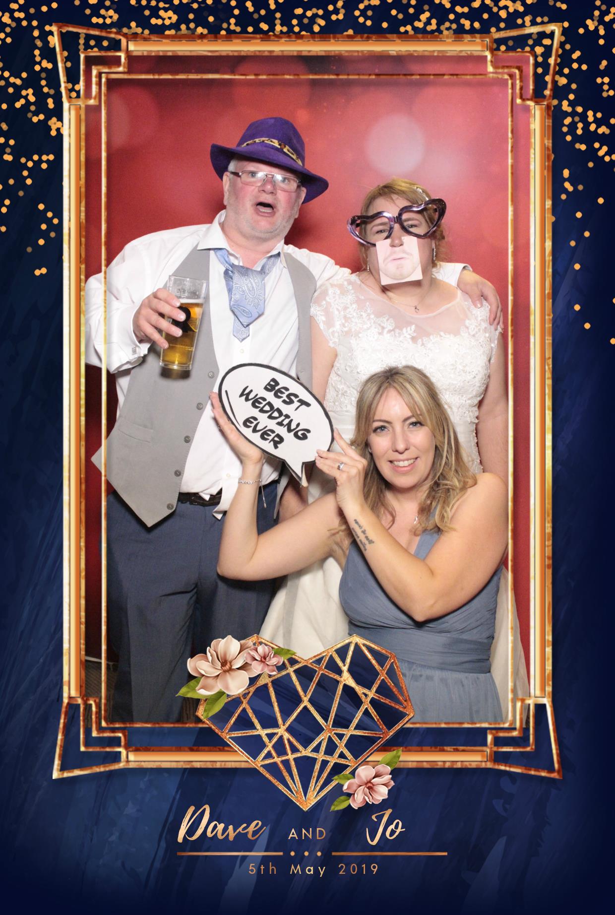 Dave and Jo's Wedding | View more photos from the event at gallery.myphotoboothexperience.co.uk/u/MyPhotoBoothExperienceLtd/Dave-and-Jos-Wedding